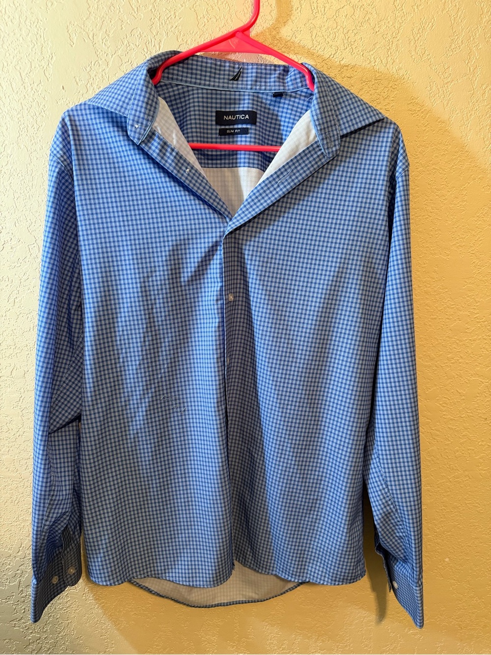 NWOT Nautica Men's Micro-Check Dress Shirt